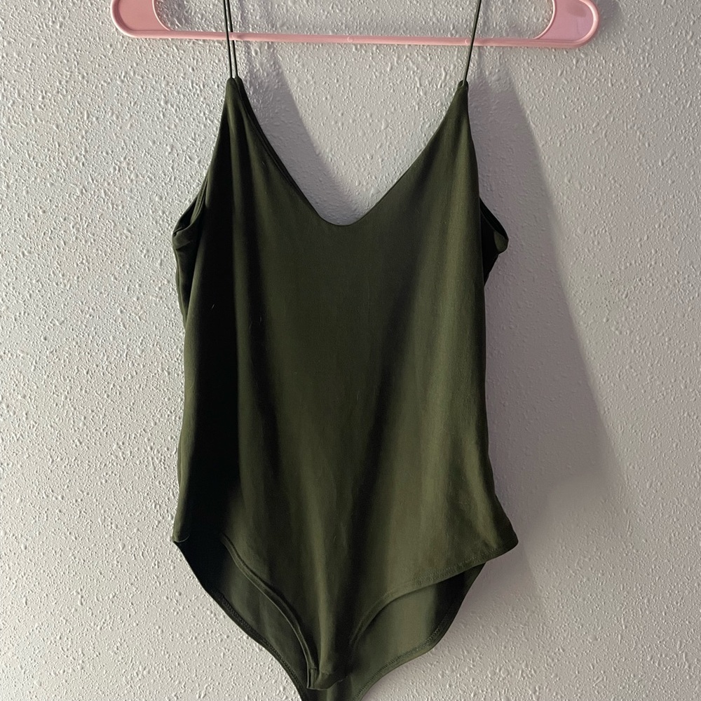 green bodysuit